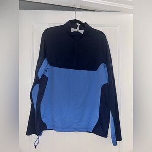 Men’s blue Quarter-Zip rain Pullover RLX Ralph Lauren sz med Wyndham golf tourn